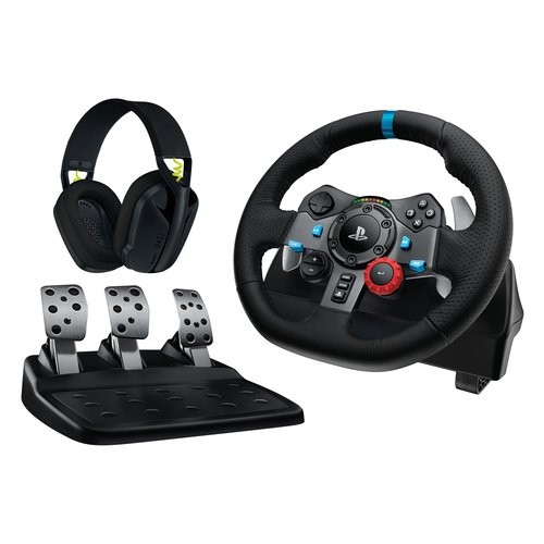 Logitech volante pedaliera - e,
